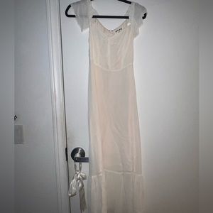 Reformation dress I took tags off but never worn white maxi dress. Size 0